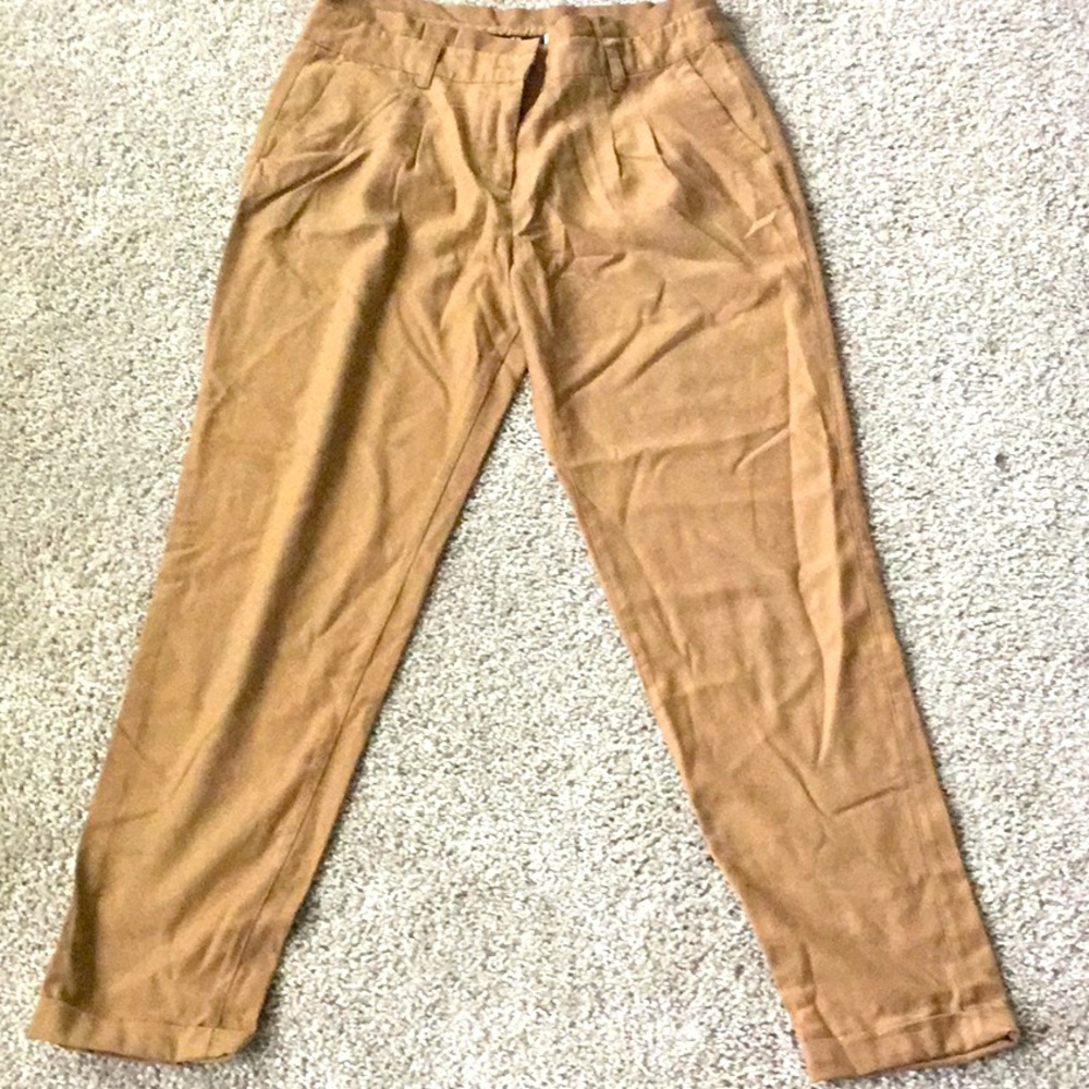 H&M tan women capri pants size 2